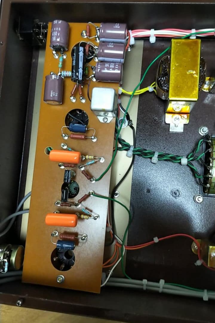 自作真空管アンプ 本体 6F6GT (6V6GT交換できる)シングル