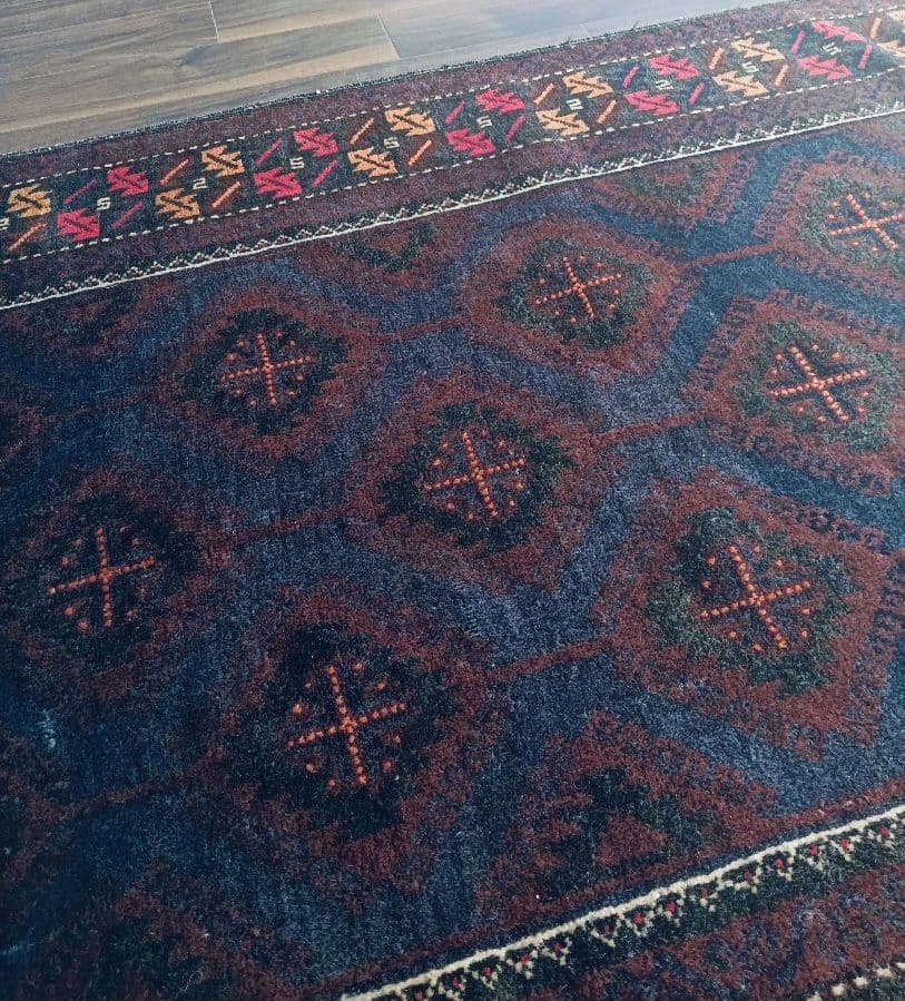 専用です。美品♪　漆黒のバルーチラグ　アフガニスタン　ビンテージ