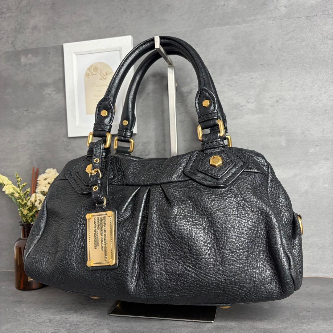 MARC BY JACOBS ハンドバッグ ホーボー レザー Y2K ブラック
